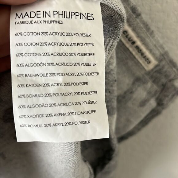 CLUB MONACO Light Grey Camo Donegal Long Sleeve Button Down, Size XL - Picture 9 of 10